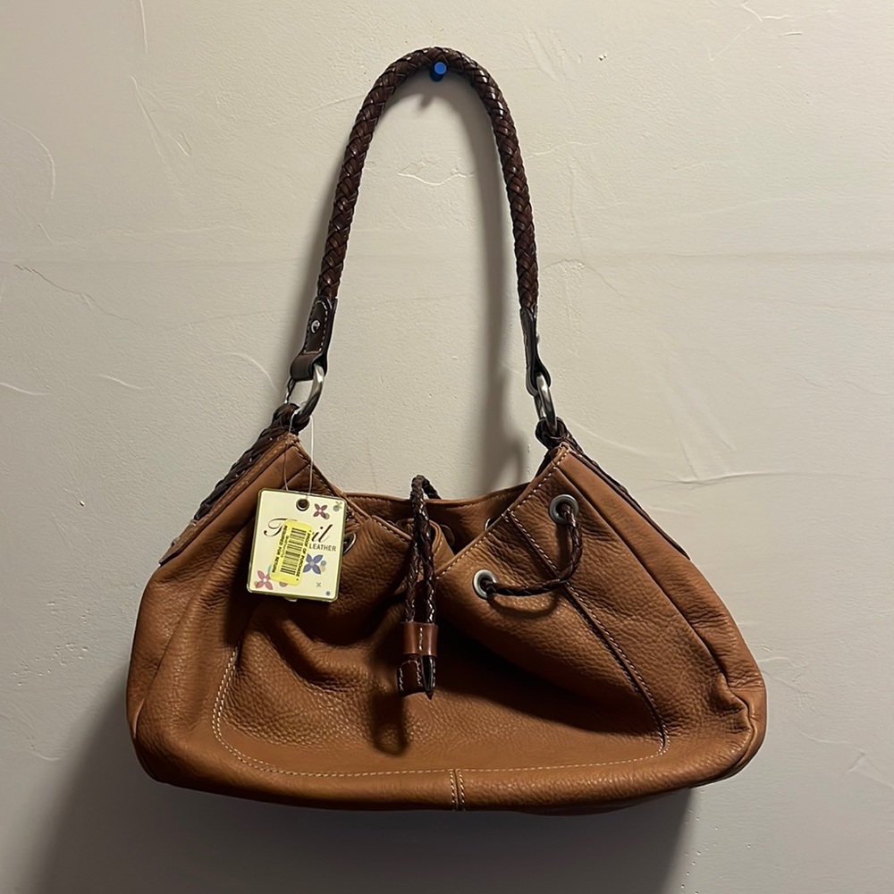 Vintage Fossil Leather Bag (NWT)